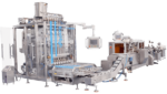 Máquina envasadora automática de múltiples carriles