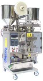 Máquina envasadora vertical de formado, llenado y sellado (VFFS) de sobres de doble material